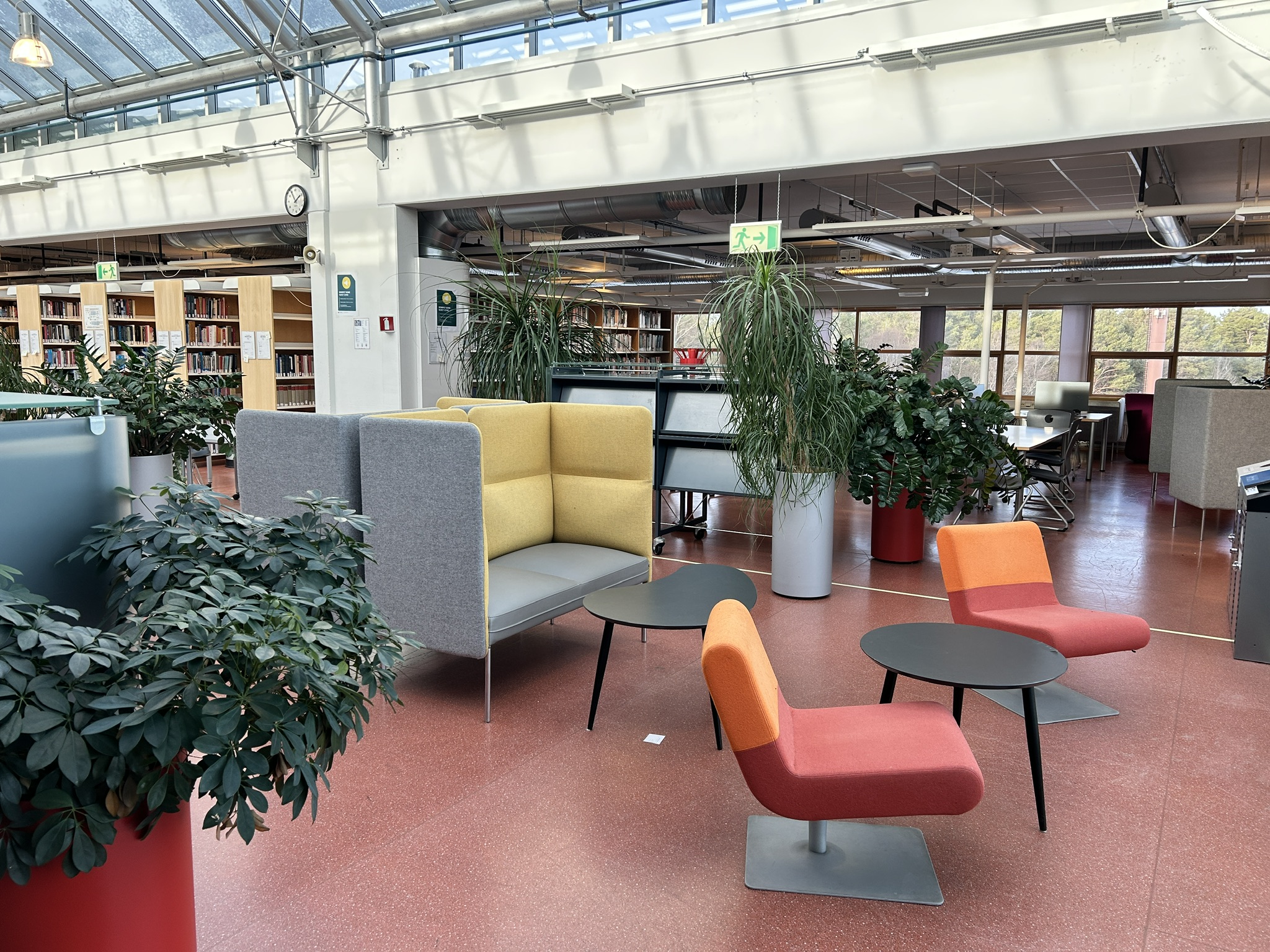 Dragvoll library reading area Image of reading area in Dragvoll library’s 6B building